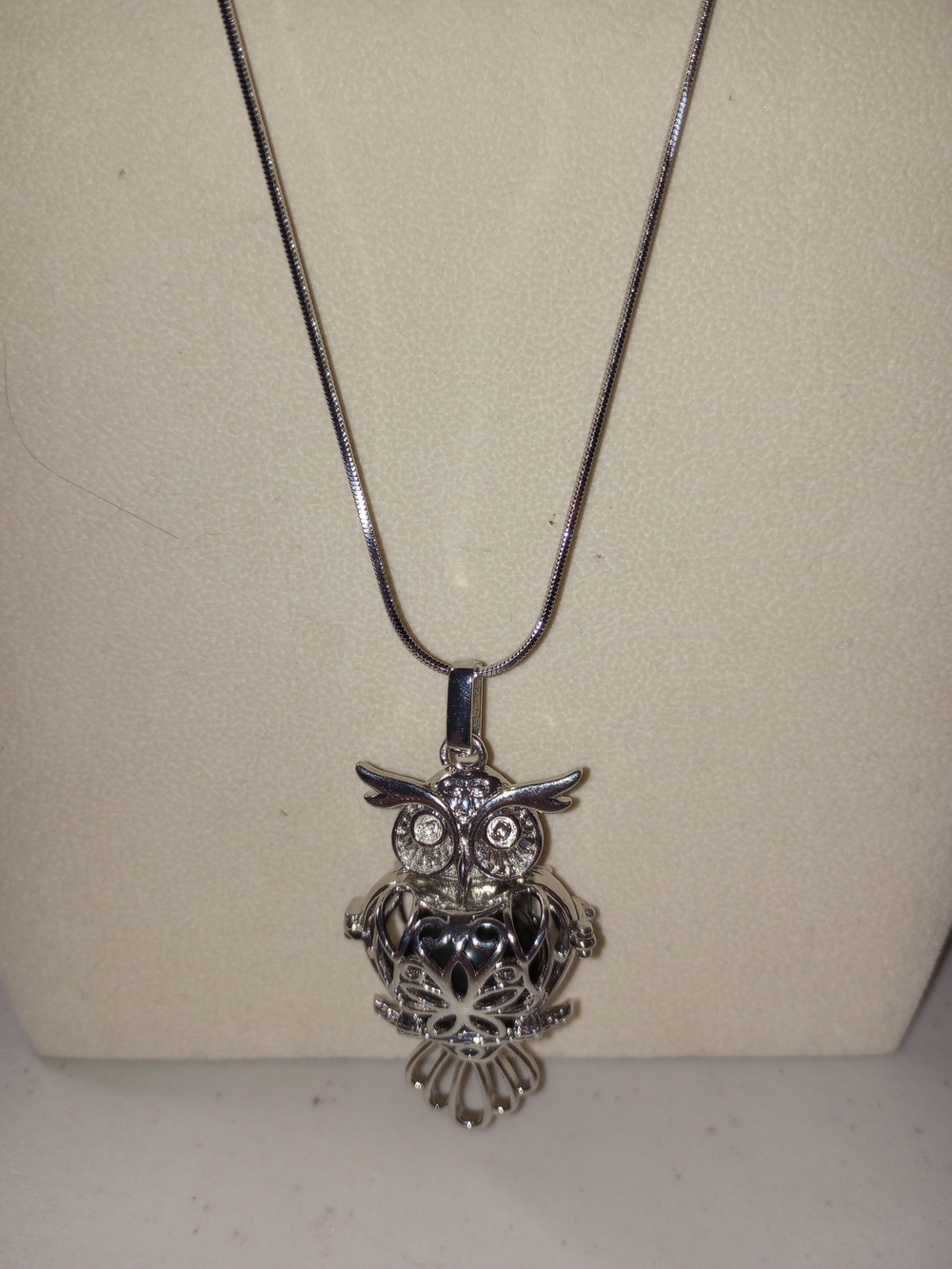 Owl Cage Pendant Necklace - Women Jewelry